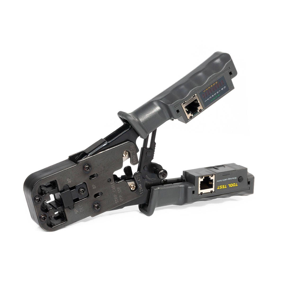 JT-03T Кримпер для обжима RJ-45, RJ-12, RJ-11, RJ-22 c тестером витой пары
