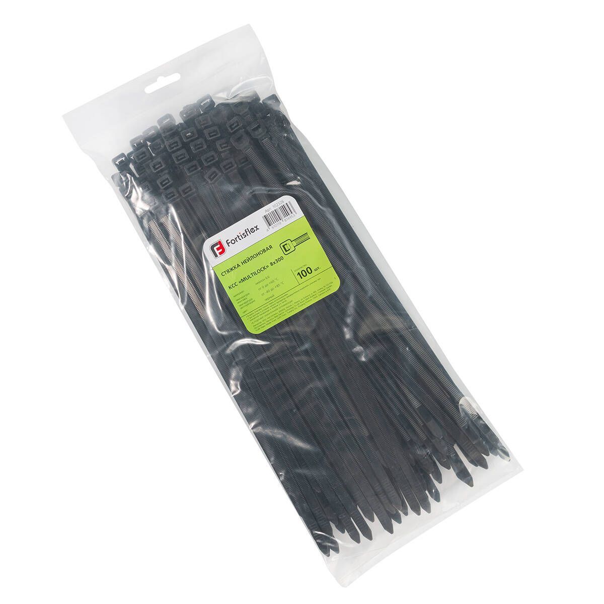 Стяжка нейлоновая КСС «MULTILOCK» 8х300 (черн) (100шт)