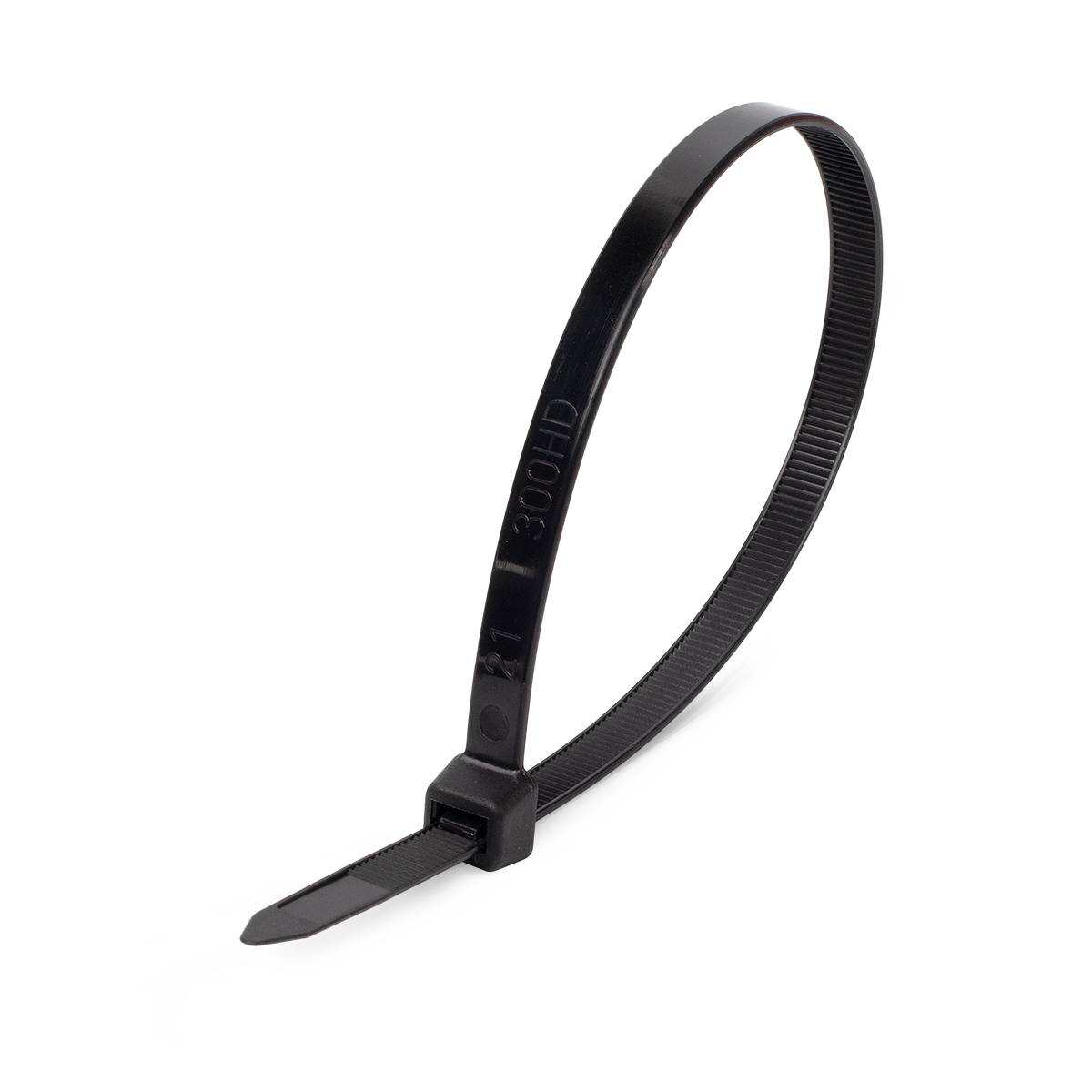 Кабельные стяжки нейлоновые стандартные черные КСС 12x1000 (100шт)