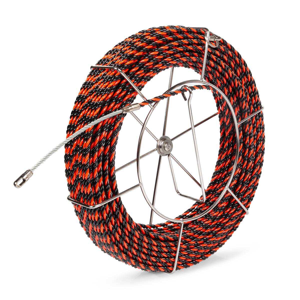 PET-3-6.0/30MK Протяжка из трех плетеных полиэстеровых нитей с фиксированными наконечниками на метал. катушке