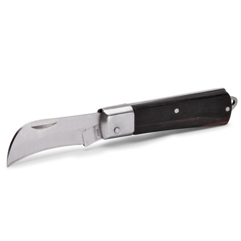 НМ-02 Нож монтерский большой складной с изогнутым лезвием 