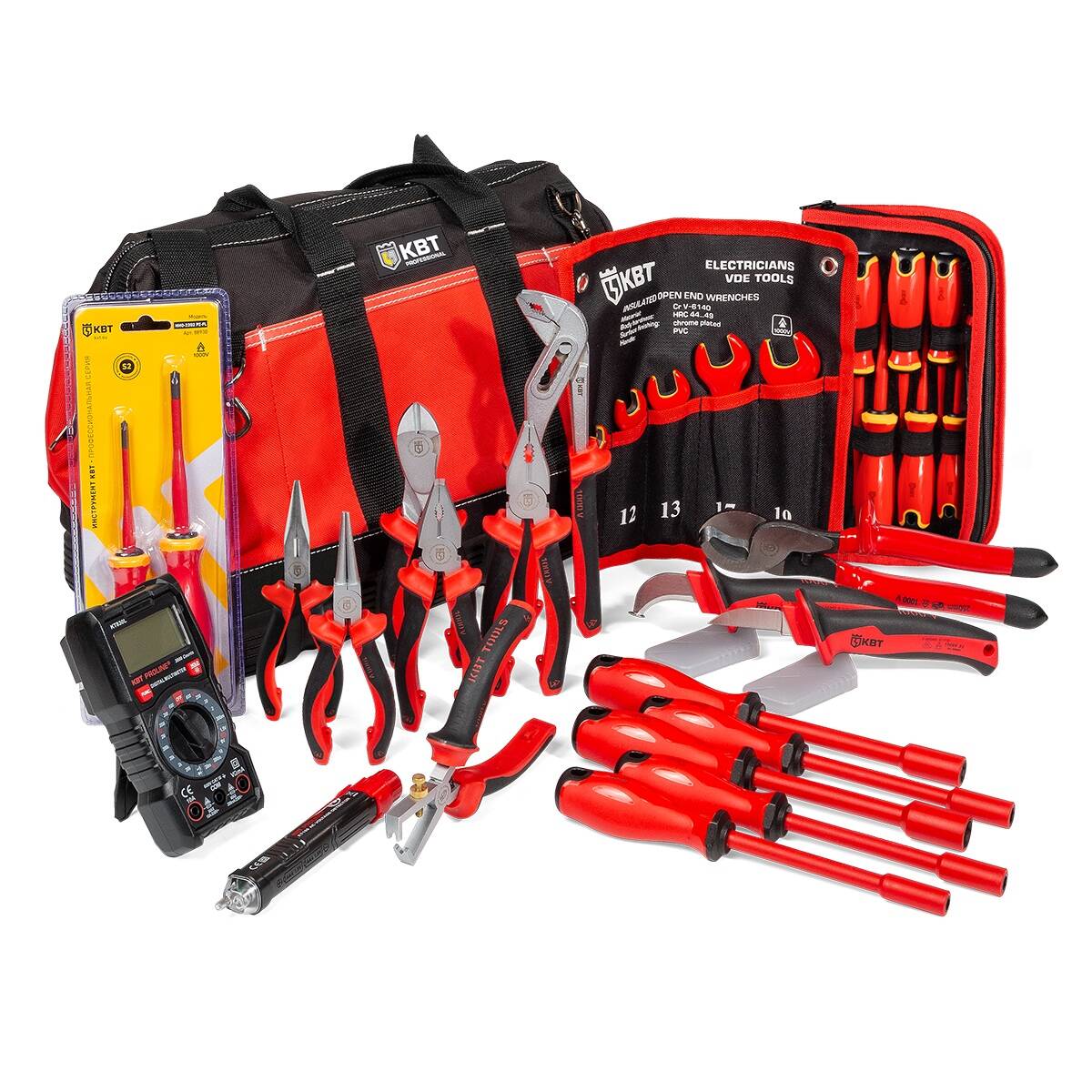 НИЭ-04 Набор инструментов электромомнтажника "1000 В", 18 предметов