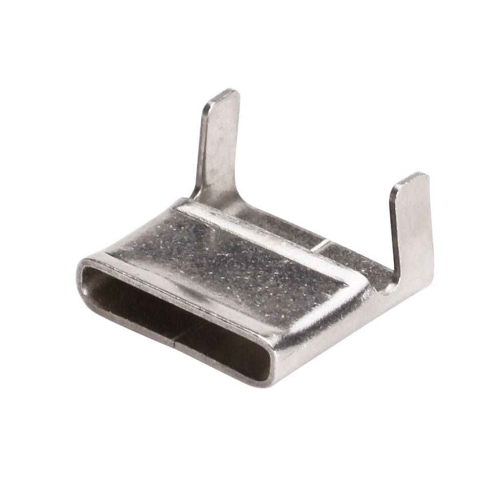 Скрепа бандажная СМ (201)-20 (100шт) из нержавеющей стали AISI 201