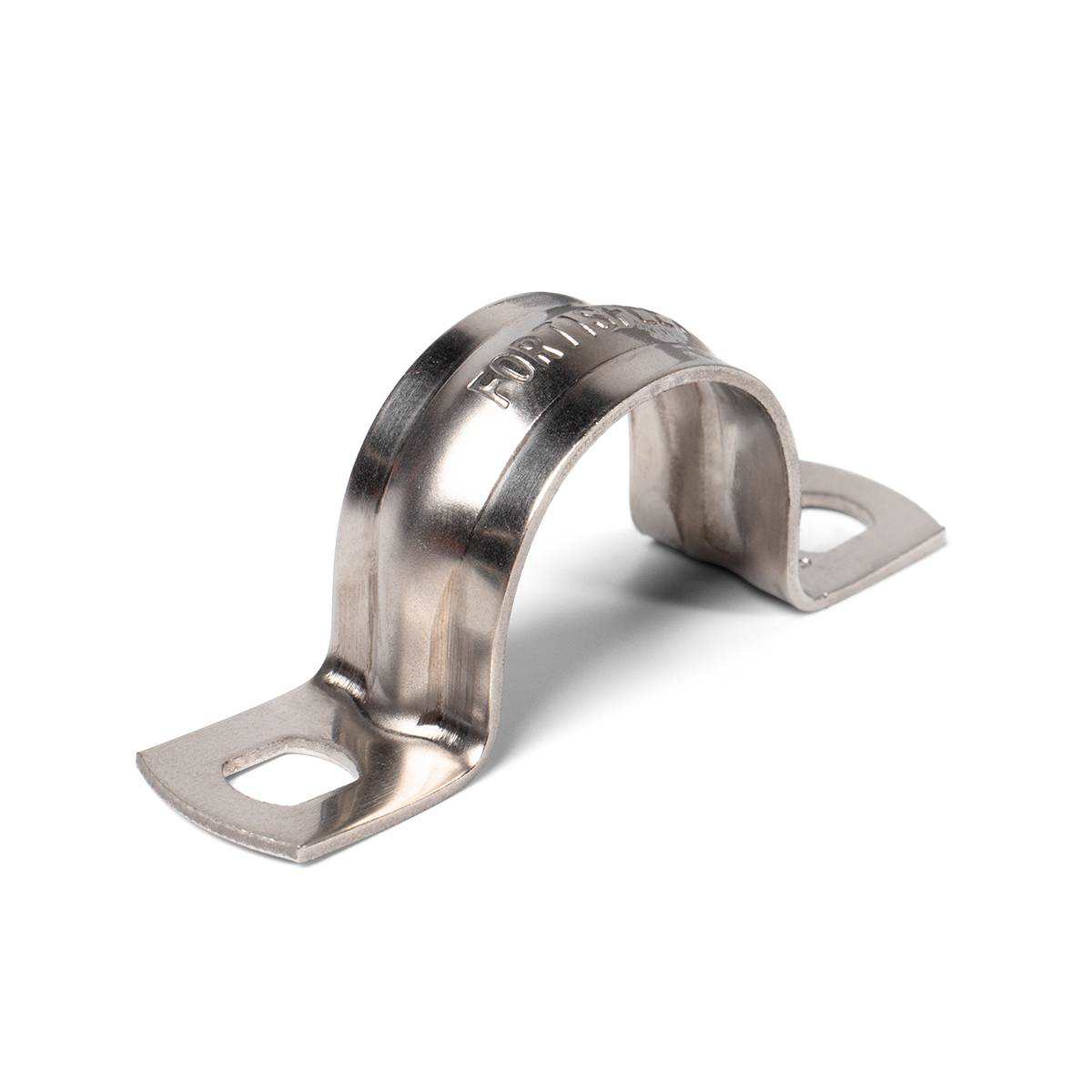 СМД (INOX) 25-26 Скоба из нержавеющей стали двухлапковая