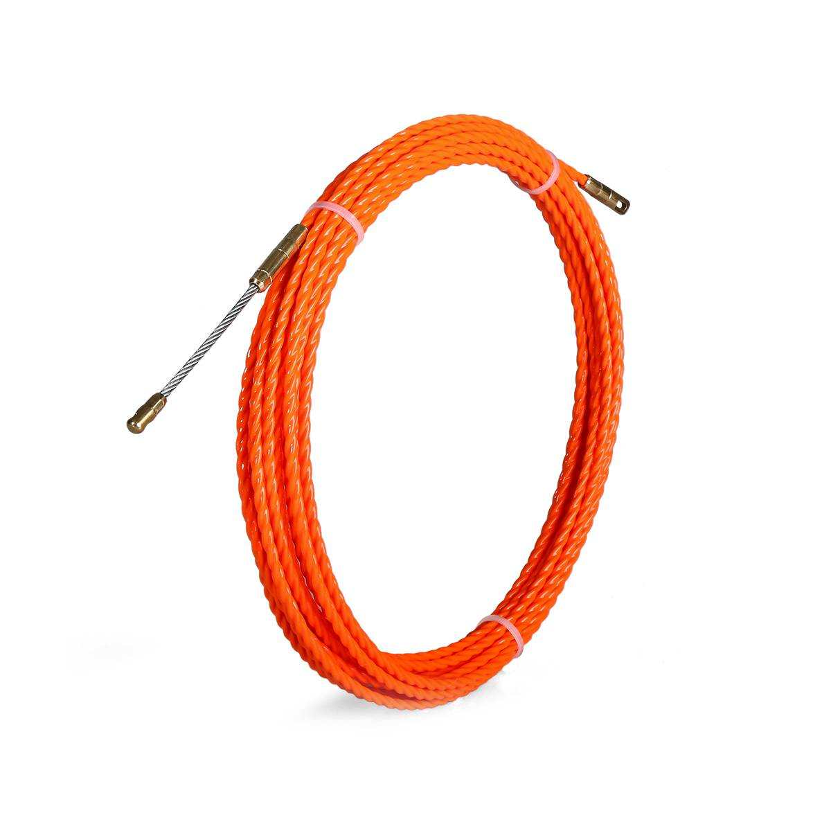 PET-1-4.0/10 Протяжка из монолитной спирально закрученной полиэстровой нити с фиксированными наконечниками